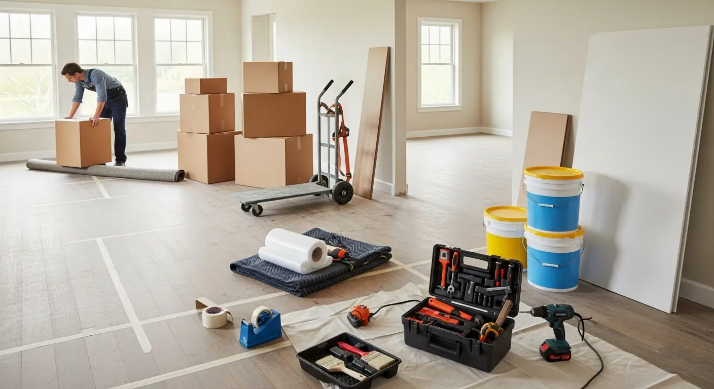 Quels travaux nécessitent de vider son logement - Guide Pelibox